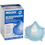 Masque de respirateur à particules Moldex 2300 Série N95, Valve d’expiration, M/L, 10/Box, 2300N95