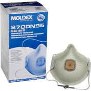 Moldex 2700N95 série 2700 N95 Particulate respirateur, HandyStrap & soupape Ventex, M/L, 10/boite