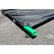 Berme UltraTech Ultra-Containment, Foam Wall Plus, 10' x 20', PVC 24 mil, Noir/Vert