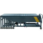 Ballymore Expandable Conveyor 10' to 60' w/ Steel Rollers, 24"W. 100 lbs per Ft.