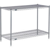 Étagère Nexel® 2, étagère en fil époxy Nexelate® Silver, démarreur, 30 » L x 24 » P x 34"H