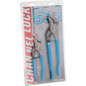 CHANNELLOCK® GS-1 2 pièce mâchoire droite langue & Groove pince Set (6-1/2 & 9-1/2 ")