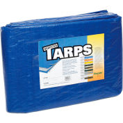 Bâche de faible épaisseur, 2,9 oz, 10 pi x 40 pi, bleu – B10x40