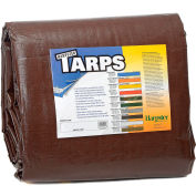 Bâche ultrarésistante de 30 pi x 50 pi, 8 oz, brune, BR30x50