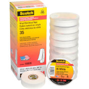 3M Scotch® Vinyl Electrical Color Coding Tape 35-White, 3/4" X 66', 80610833982 - Pkg Qty 10