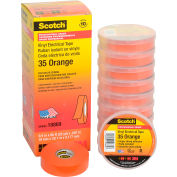 3M Scotch® Vinyl Electrical Color Coding Tape 35-Orange, 3/4" X 66' - Pkg Qty 10
