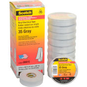 3m Scotch® Vinyl Electrical Color Coding Tape 35-Gray, 3/4" X 66' - Pkg Qty 10