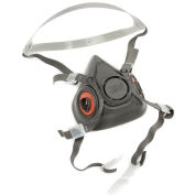 Demi-masque respiratoire réutilisable 3M™ 6300/07026(AAD), grand, 1 ch.