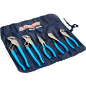 Channellock® Tool Roll 3 5 Piece Plier Set (Long Nose, Slip Joint, Diagonal, Tongue & Groove)