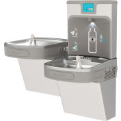 Elkay EZH2O Station de remplissage améliorée de bouteille d’eau, bi-niveau, filtré, inoxydable