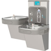 Elkay EZH20 Enhanced Water Bottle Refilling Station, Bi-Level, Filtered, Light Gray