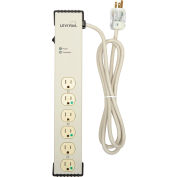 Medical Grade Surge Protected Power Strip, 6 prises, 15A, 952 Joules, 6' Cord