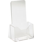 4" W X 9" H comptoir acrylique porte-littérature - clair, qté par paquet : 24