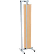 Bulman Products Distributeur de papier vertical avec Cutter, 48"W x 9 » Dia. Roll Size, gris clair