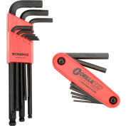 Bondhus 14187 & 14189 Bonus Pack - Balldriver L-wrench Set & Gorilla Grip Fold-up Set