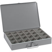 Boîte à compartiments en acier laminé à froid Durham 202-95 - 24 compartiments, 13 3/8x9 1/4x2, qté par paquet : 6