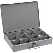 Boîte de compartiment de Scoop en acier de Durham 215-95-compartiment réglable, 13-3/8 x 9-1/4 x 2, qté par paquet : 6