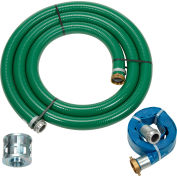 Ensemble de tuyaux pour pompe de chantier Apache 98128657, 2 po, mancheons et raccords en aluminium