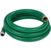 Apache 98128040 2" x 20' Green PVC Water Suction Hose Assembly w/M x F Aluminum Short Shank Fittings