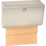 Bobrick® ClassicSeries™ Horizontal Folded Paper Towel Dispenser W/Tumbler Lock, Stainless