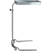Blickman 8841SS Newark Stainless Steel Mayo Stand, 12-5/8" x 19-1/8" Tray