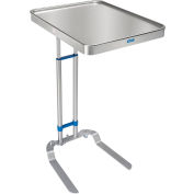 Global Industrial™ Mayo Stand, Stainless Steel, Foot Operated, 20" x 25" Tray