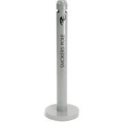 Rubbermaid® Smokers Pole, Silver Metallic 4"Dia. x 42-1/2"H, FGR1SM