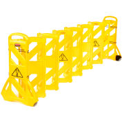 Rubbermaid® Extendable Mobile Barrier, FG9S1100YEL