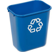 Rubbermaid® Deskside Recycling Wastebasket, 7 Gallon, Bleu