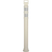 45" White Ez Grab Delineator Post W/2ea 3" Hi Reflective