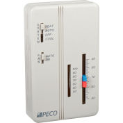 PECO Trane Compatible Zone Sensor SP155-011 Heat-Off-Cool Switch, On-Auto Fan Control, Dual Temp Adj
