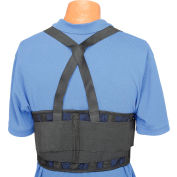 Standard Back Support Belt, Adjustable Suspenders, X-Large, 42-52" Waist Size