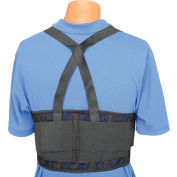 Standard Back Support Belt, Adjustable Suspenders, Large, 38-47" Waist Size