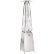Hiland Quartz Glass Tube Patio Heater, 40000 BTU, Propane, Acier inoxydable