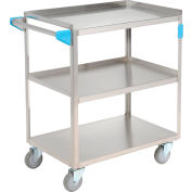 Carlisle® UC3031827 Stainless Steel Utility Transportation Cart 300 Lb. Cap. 3 Shelf 18x27
