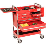 Sunex Tools 8045 27" Professional 5 Drawer Red Tool Cart w/ Locking Top