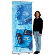 SpeedPress® Slim Line Roll Up Banner titulaire 34" large