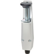 Arrêt de porte, style plunger, ressort chargé, peint en aluminium - 658-1015