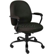 Heavy Duty Task Chair - Fabric - Mid Back - Black