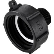 Global Industrial Polypropylene S60x6 Female Buttress x 1" Male BSP Pipe Thread Adapter