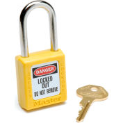 De sécurité Master Lock® série 410 Zenex™ thermoplastique cadenas, jaune, 410YLW