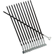 Impact® Dust Mop Handle - Steel Vinyl Coated, Black, 60", 70360 - Pkg Qty 12