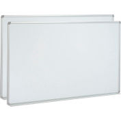 Global Industrial™ Porcelain Dry Erase Whiteboard - 72 x 48 - Paquet de 2