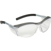 3M™ NUVO™ Reader Safety Glasses, Clear Lens, Gray Frame, 1.5 Diopter