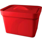 Bel-Art Magic Touch 2 Ice Pan with Lid 168074103, 4.0 Liter, Red, 1/PK