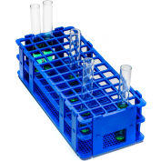 Bel-Art No-Wire™ PP Test Tube Rack 187470001, For 13-16mm Tubes, 60 Places, Blue, 1/PK