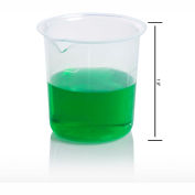 Bel-Art diplômé Griffin basse-forme gobelet 262100000, 50ml de capacité, 10ml Graduation, claire, 12/PK