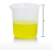 Bel-Art diplômé Griffin basse-forme gobelet 262110000, 100ml de capacité, 25ml Graduation, claire, 12/PK