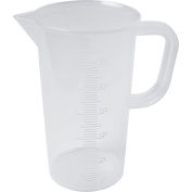 Grand contenant gradué 289890000, capacité de 250 ml, polypropylène, graduation 5 ml, transparent, 1/pqt