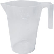 Grand contenant gradué 289900000, capacité de 500 ml, polypropylène, graduation 10 ml, transparent, 1/pqt